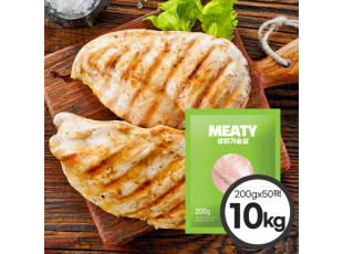 미티 생닭가슴살 10kg （200g x 50팩）
